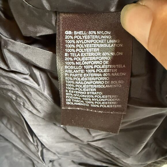 The North Face Women's Quilted Puffer Jacket Size S /P Grey Insulated Full Zip - Picture 5 of 12